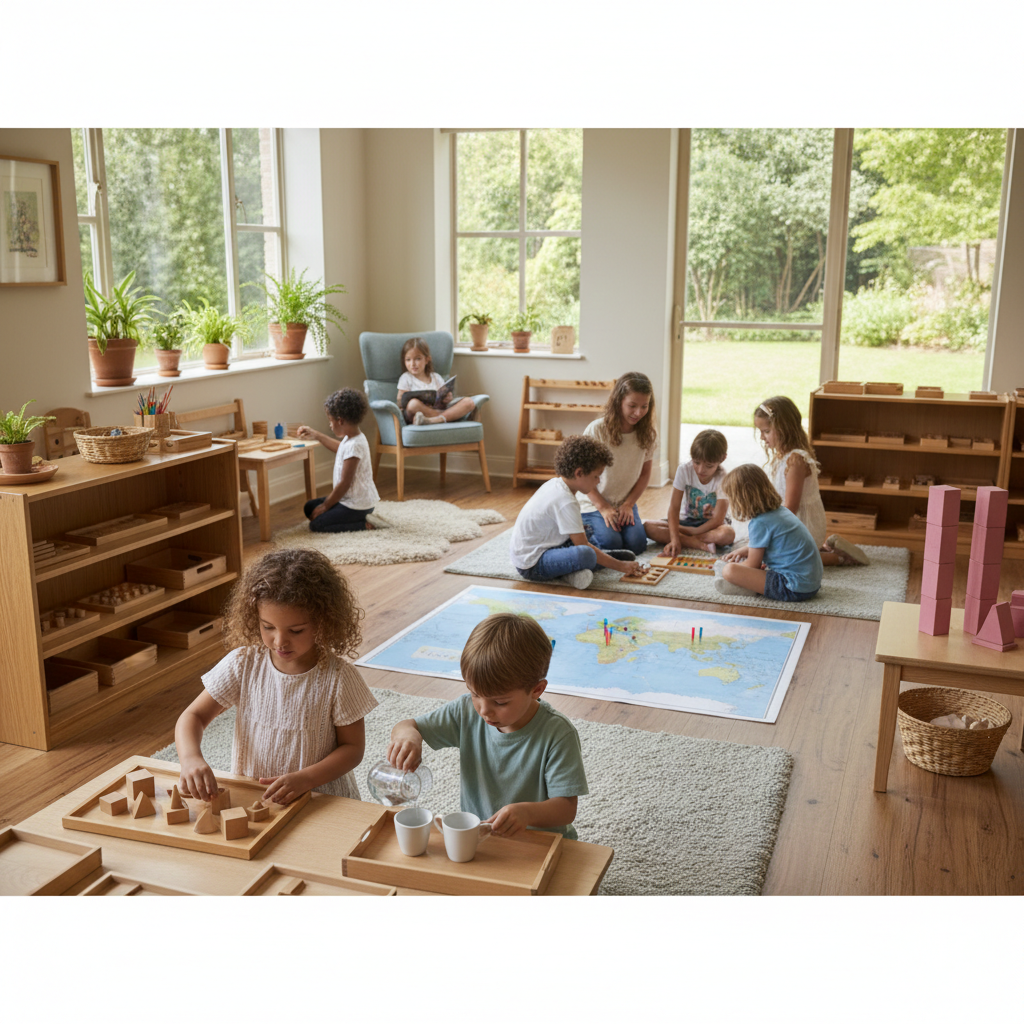 Grandir et apprendre autrement dans une école Montessori