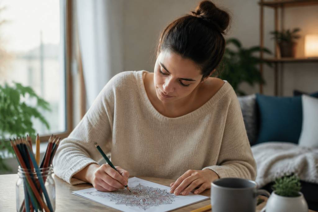 Atelier cultura : coloriage anti stress pour se détendre avec des motifs apaisants, faciles à réaliser, et transformer chaque séance créative en moment de calme et de bien-être à la maison