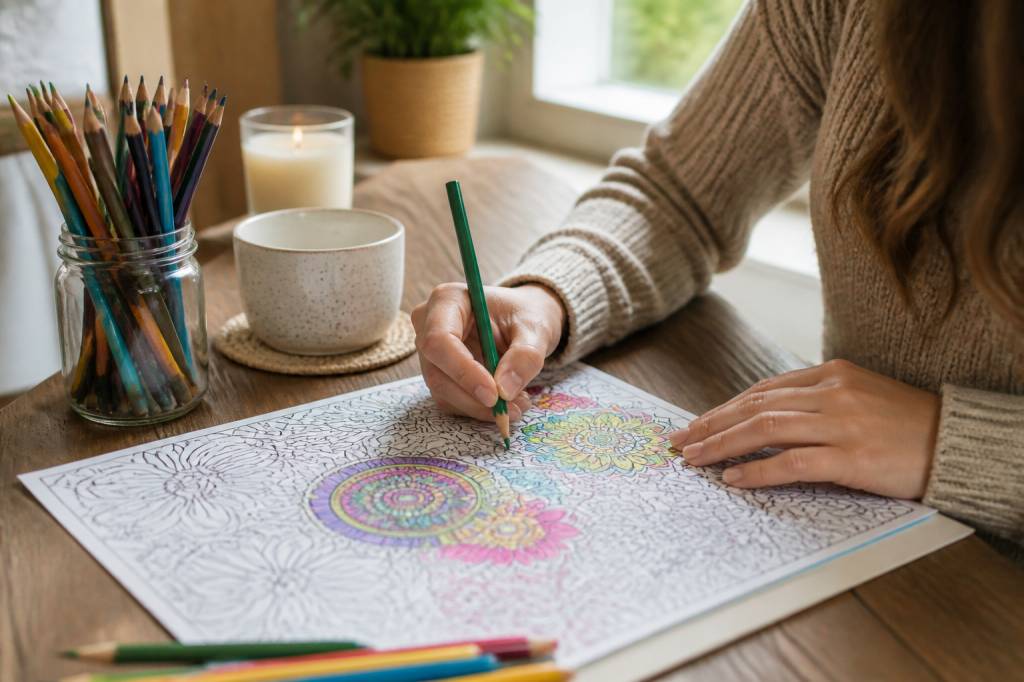 Ateliers cultura : coloriage anti stress à réaliser pour se détendre avec du matériel simple, des motifs apaisants et des idées créatives faciles pour réduire le stress au quotidien en famille