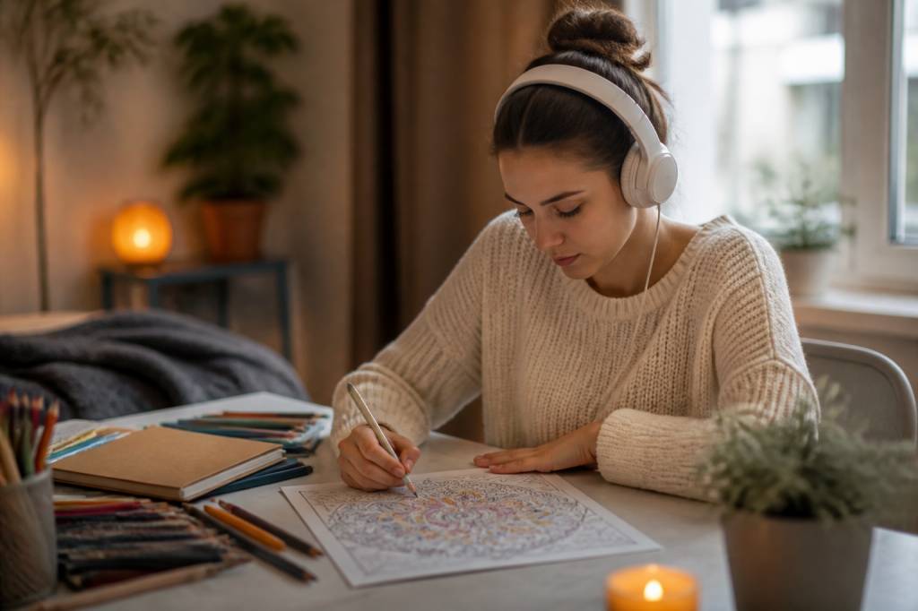 Apprendre à mixer : le coloriage anti-stress pour se détendre en musique
