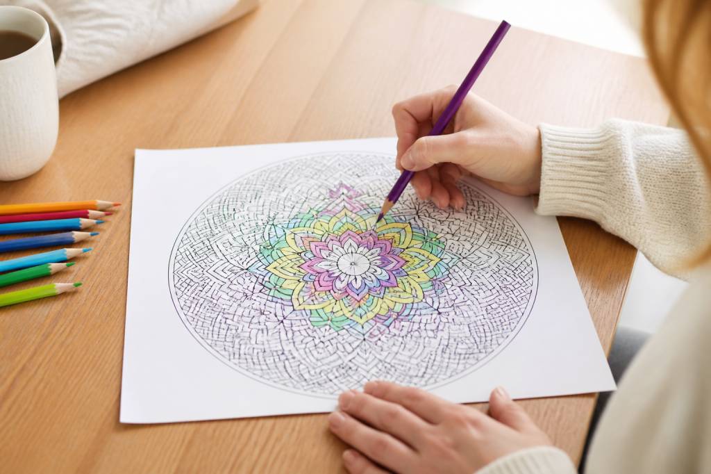 Imprimer mandala : un coloriage anti-stress à réaliser chez soi