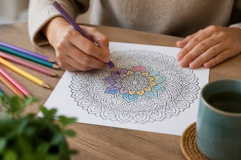 Mandala a dessiner imprimer pour se détendre et réduire le stress