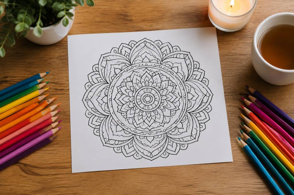 Mandalas adulte à imprimer pour un coloriage anti-stress relaxant