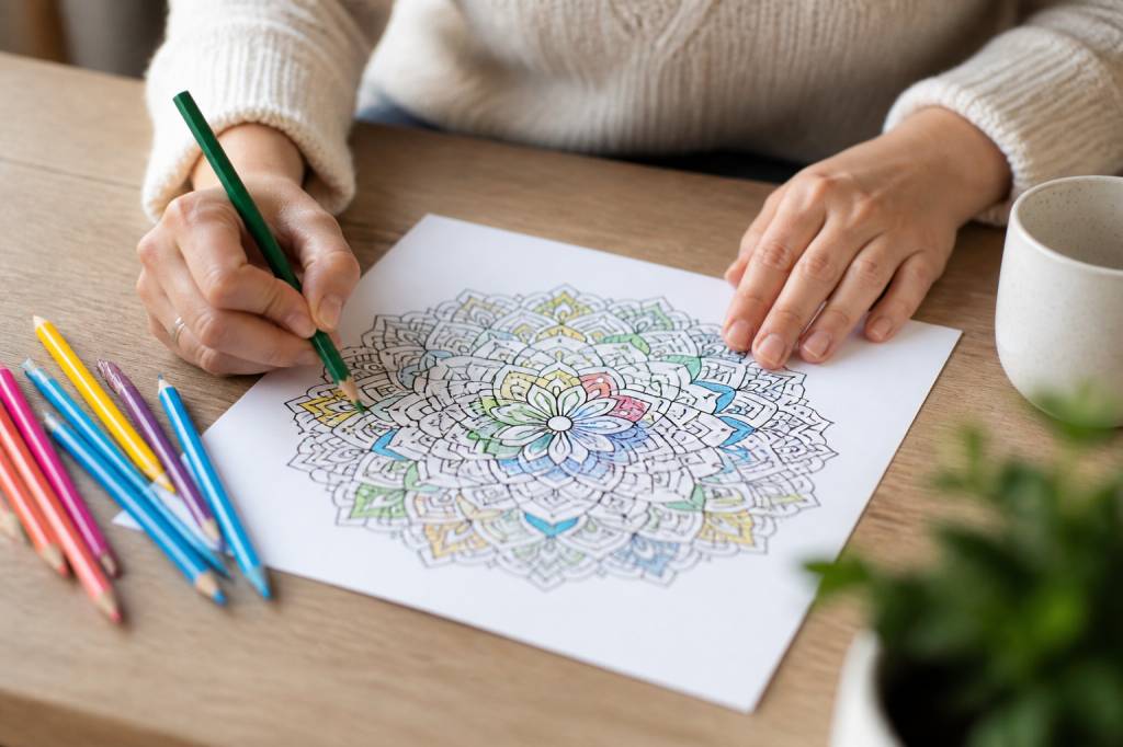 Imprimer mandala à colorier pour se détendre et réduire le stress