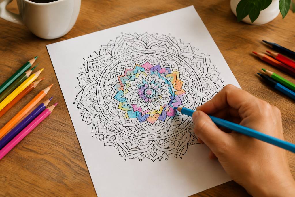 Mandala : un coloriage anti-stress à réaliser pour se détendre
