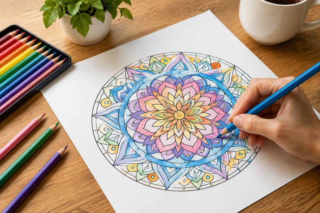 Dessins mandalas : le coloriage anti-stress à réaliser pour se détendre