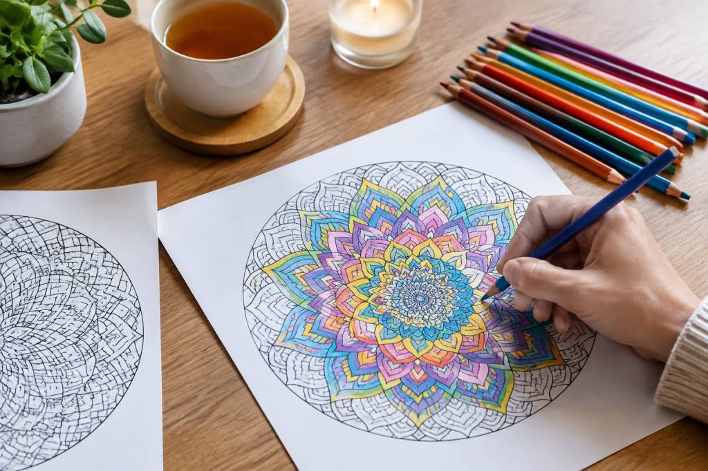 Mandalas pour adultes à imprimer : coloriages anti-stress pour se détendre